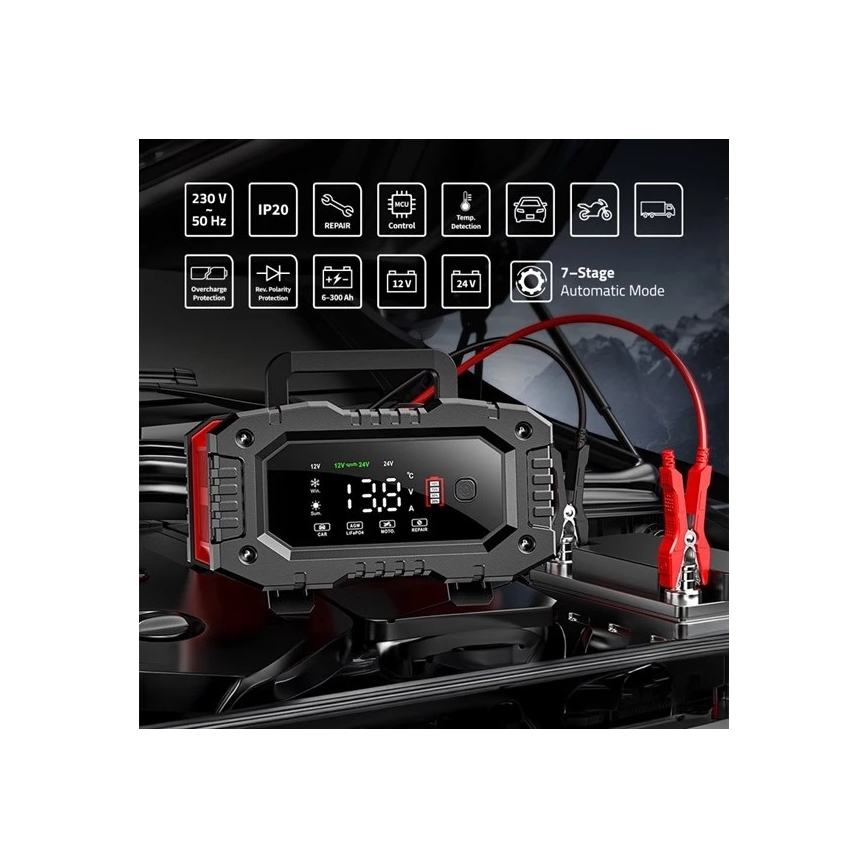 Batterioplader 300W/230V