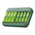 Batterioplader GP Charge & save 4×AA/AAA 1300 mAh/650 mAh 5V