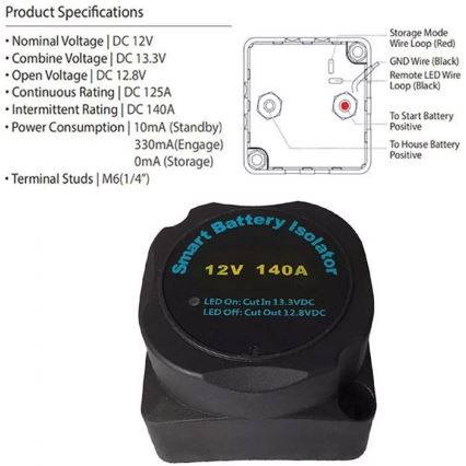 Batteristik 12V/140A