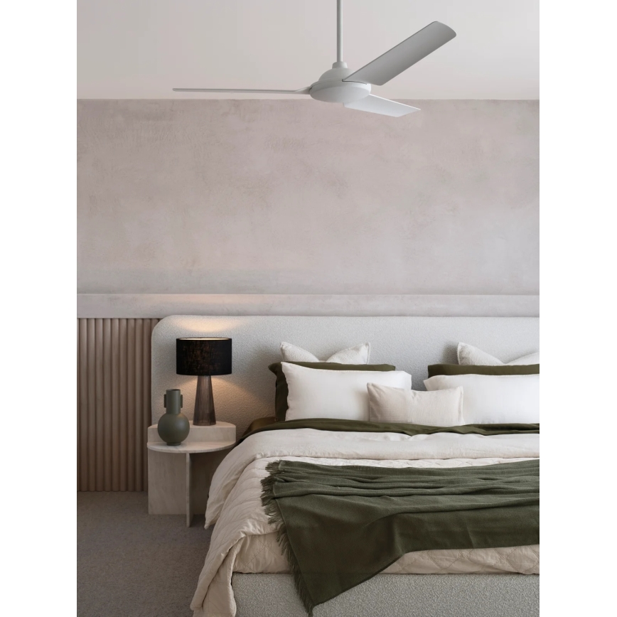 BAYSIDE 21302449 - Loftventilator SOMERSET Ø 122 cm hvid + fjernbetjening