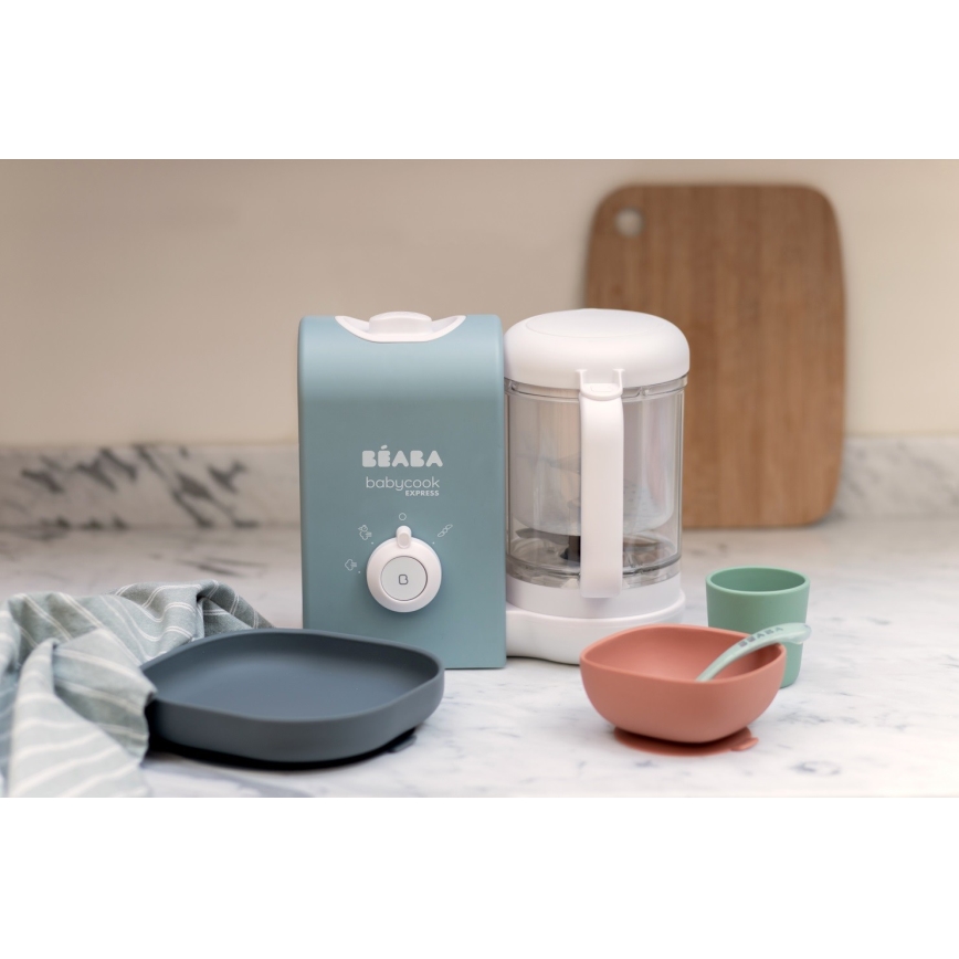Beaba - 2-i-1 dampkoger BABYCOOK EXPRESS blå