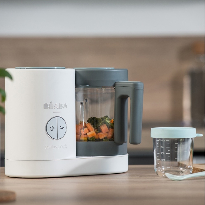 Beaba – 2-i-1 dampkoger BABYCOOK NEO, grøn/hvid