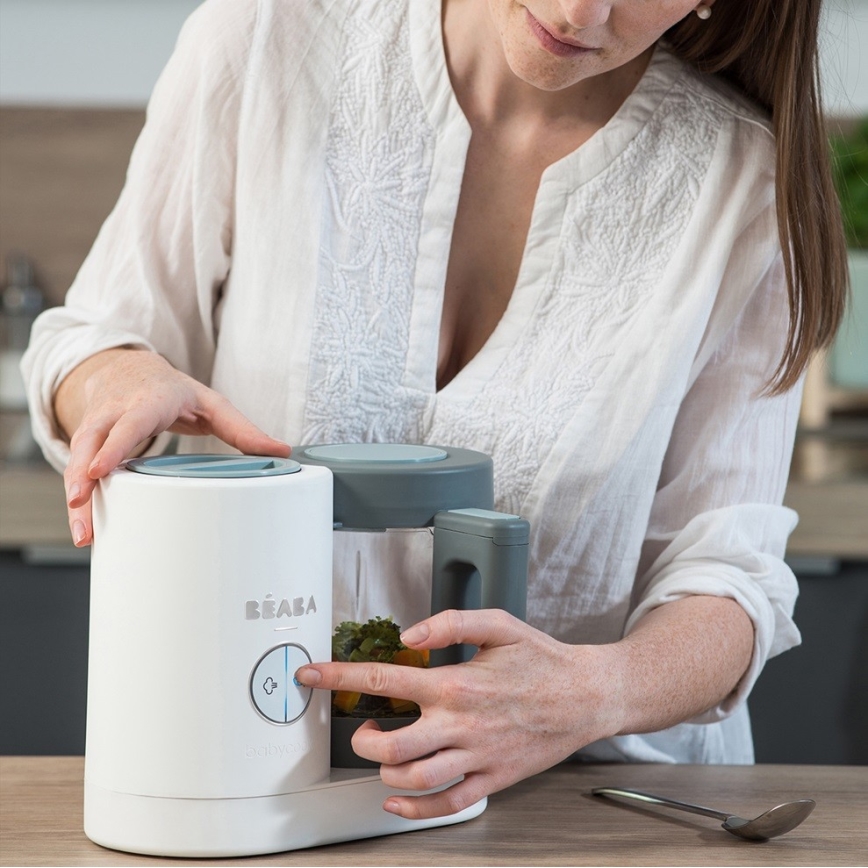 Beaba – 2-i-1 dampkoger BABYCOOK NEO, grøn/hvid