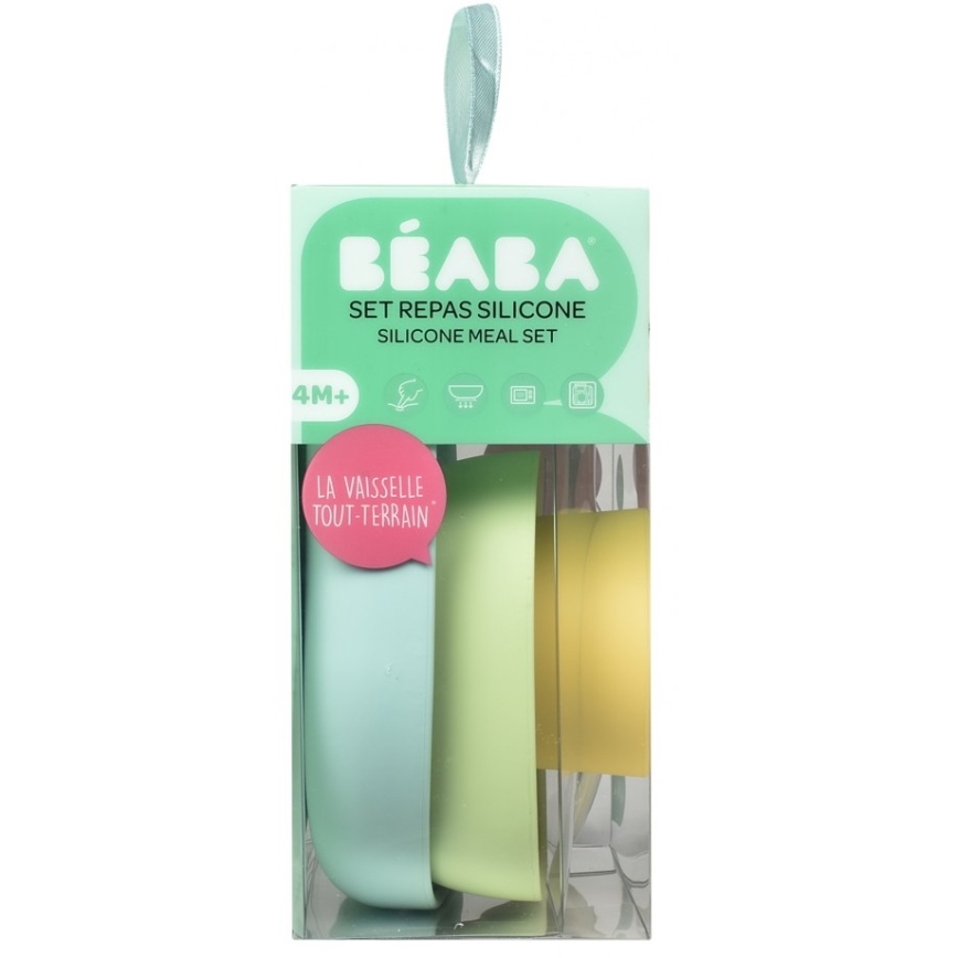 Beaba - Børnespisesæt Yellow 4 stk