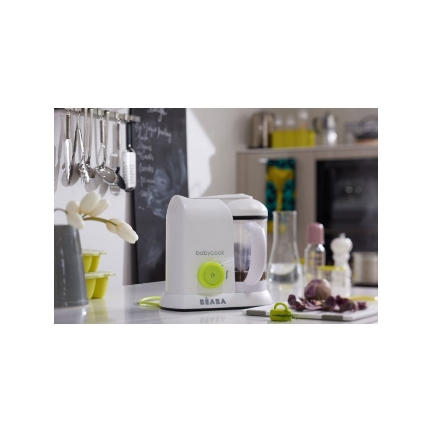 Beaba - Dampkoger med blender BABYCOOK hvid
