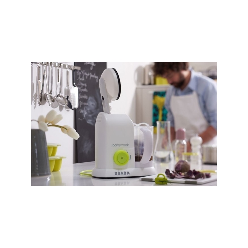 Beaba - Dampkoger med blender BABYCOOK hvid