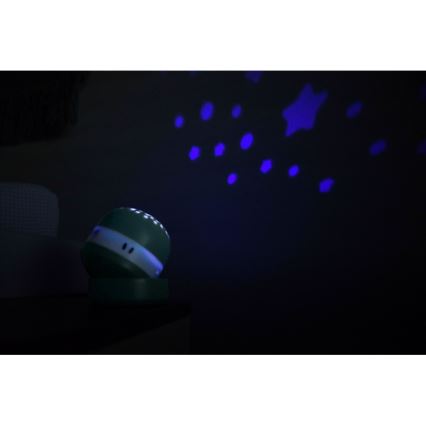 Beaba - Projektor med melodi PIXIE USB/5V 1300 mAh grøn