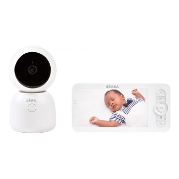Beaba - Smart opladelig baby monitor med ZEN NIGHT 720p 5V 4000 mAh Wi-Fi i hvid