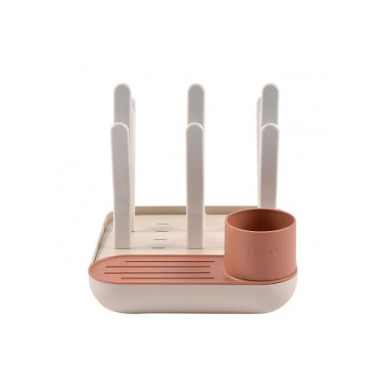 Beaba - Tørrestativ til flasker beige/orange
