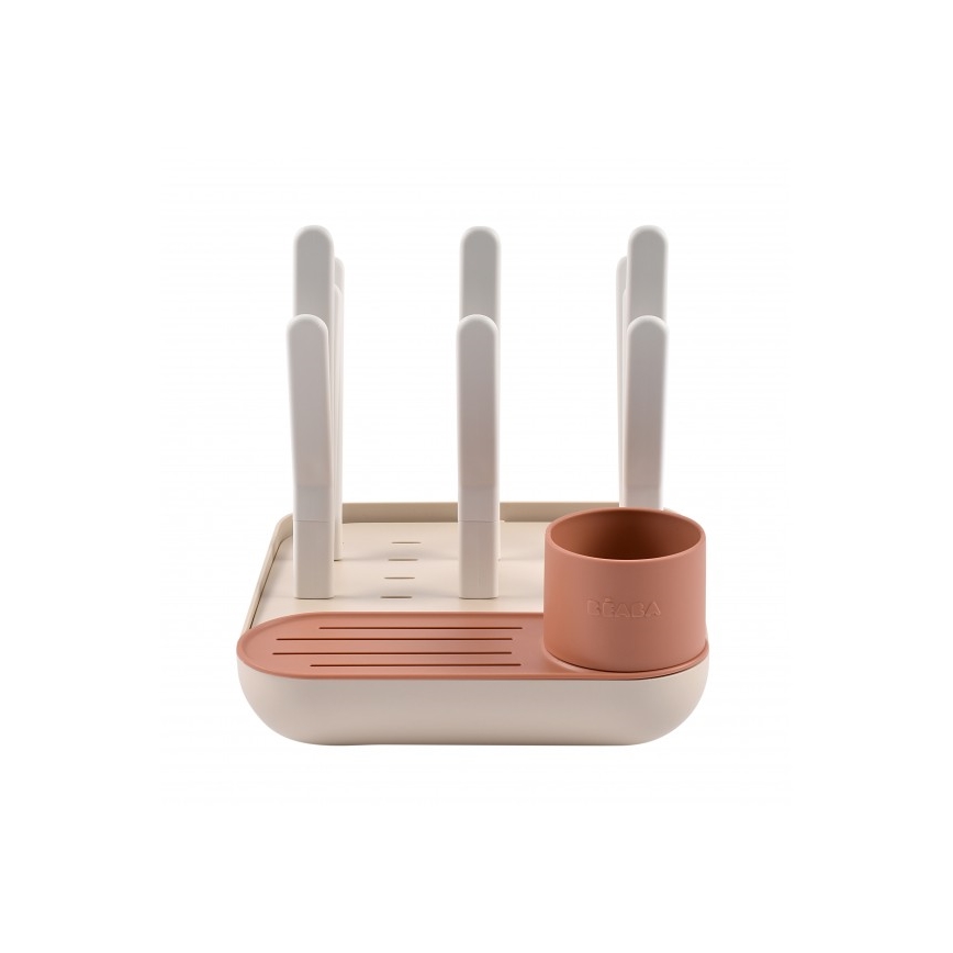 Beaba - Tørrestativ til flasker beige/orange