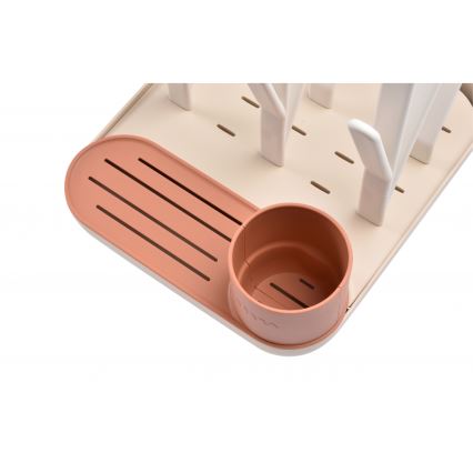 Beaba - Tørrestativ til flasker beige/orange