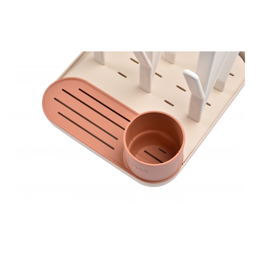 Beaba - Tørrestativ til flasker beige/orange