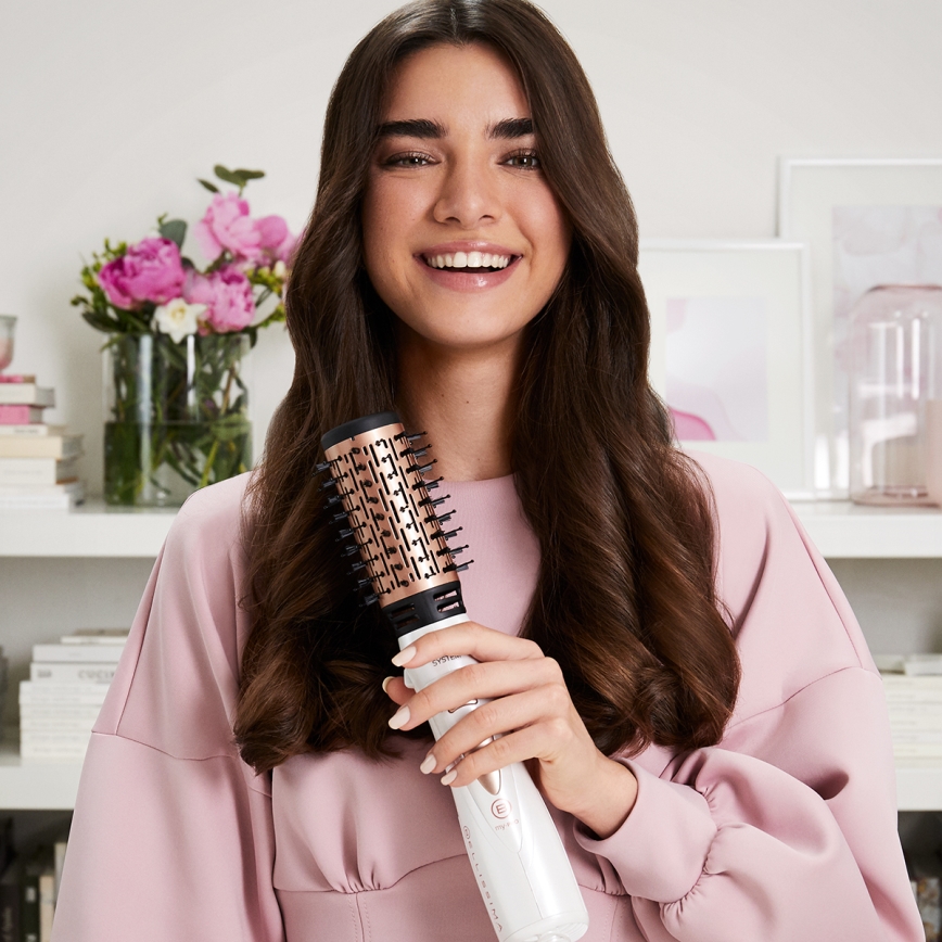 Bellissima 11726 - Varmluftsbørste 5-i-1 MY PRO 1000W/230V hvid/rosaguld