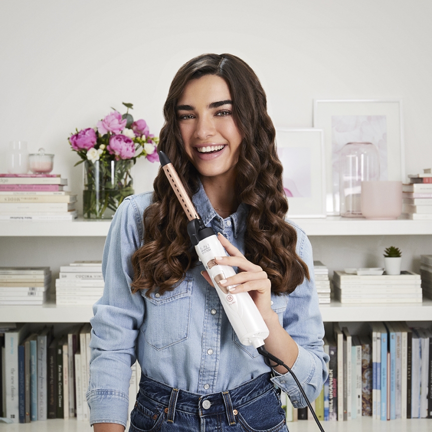 Bellissima 11726 - Varmluftsbørste 5-i-1 MY PRO 1000W/230V hvid/rosaguld