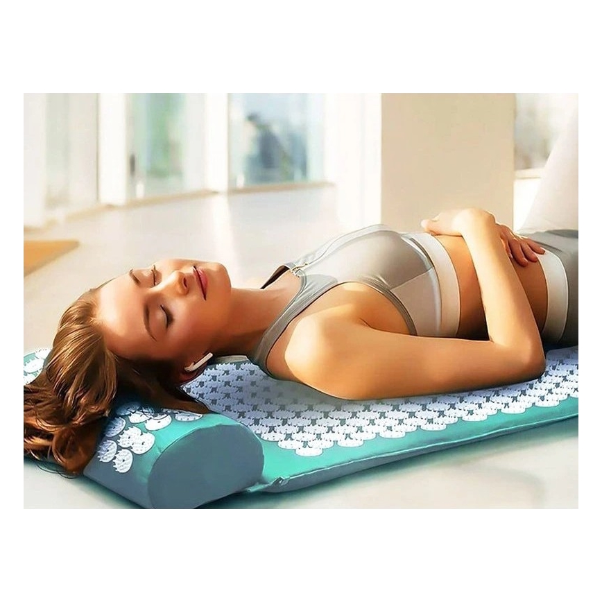 Beper - Akupressurmåtte og pude, mintgrøn