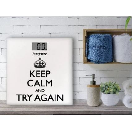 Beper - Digital personlig vægt med LCD-display 1xCR2032