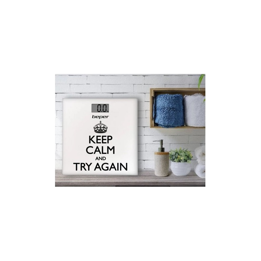 Beper - Digital personlig vægt med LCD-display 1xCR2032