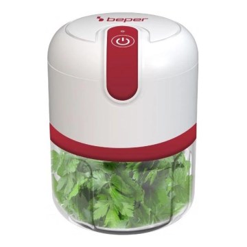 Beper - Genopladelig minihakker 30W/5V 1500 mAh 250 ml