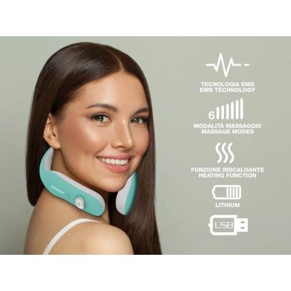 Beper - Genopladelig nakkemassageapparat EMS 5V/900 mAh mintgrøn