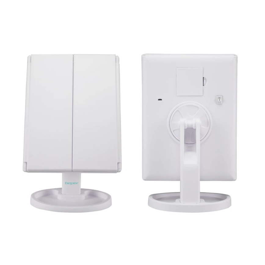 Beper - Makeupspejl med LED-belysning 4xAAA/5V