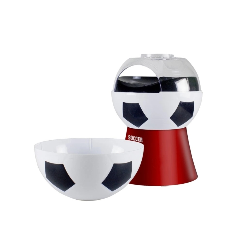 Beper - Popcornmaskine 1200W/230V fodbold/rød