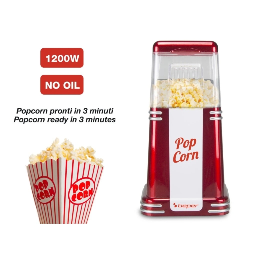 Beper - Popcornmaskine 1200W/230V