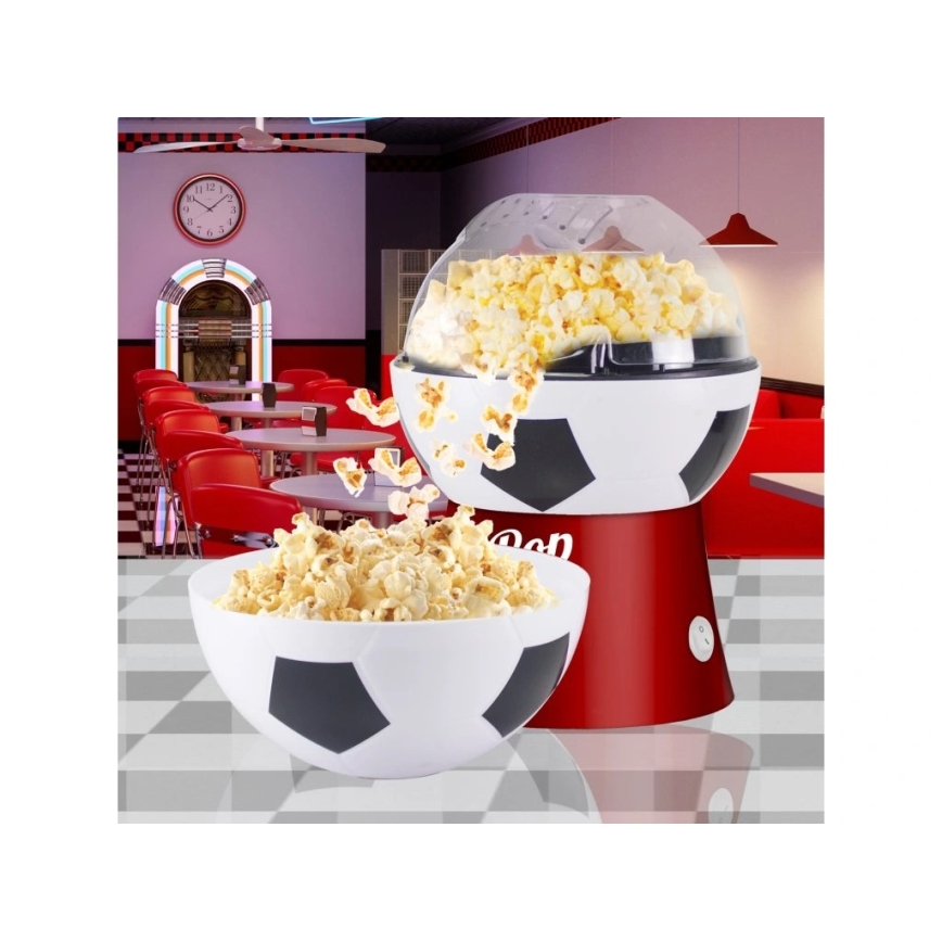 Beper - Popcornmaskine 1200W/230V med fodbolddesign