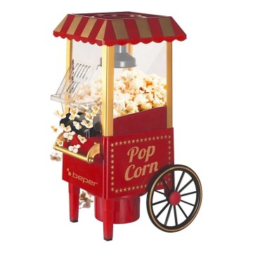 Beper - Popcornmaskine 1200W/230V rød