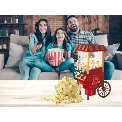 Beper - Popcornmaskine 1200W/230V rød