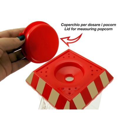 Beper - Popcornmaskine 1200W/230V rød