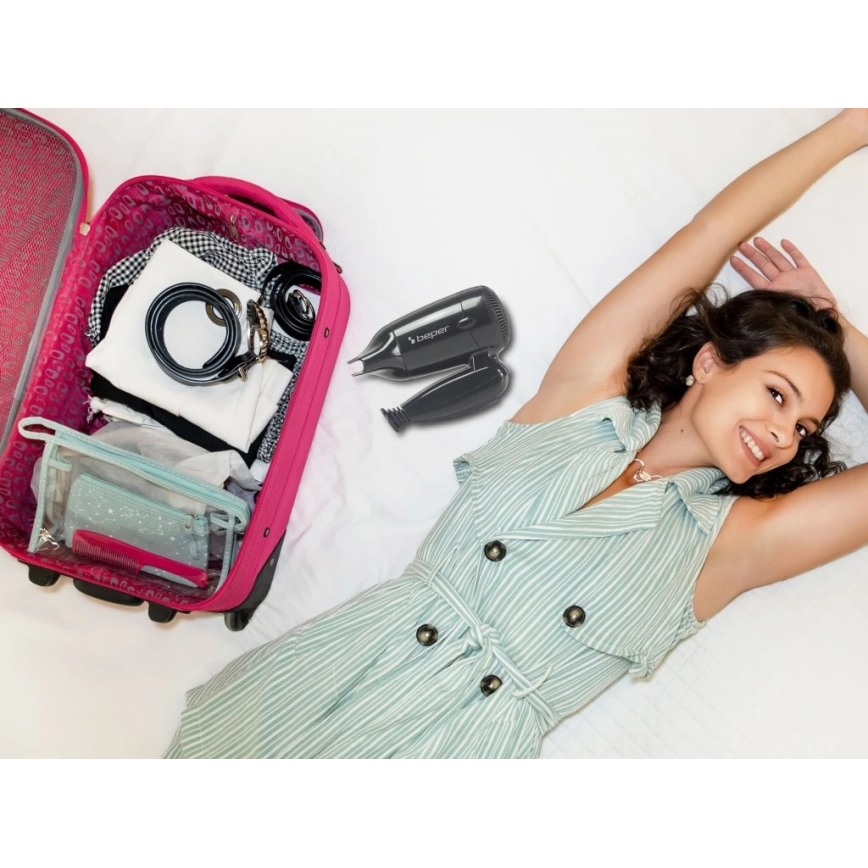 Beper - Rejsehårtørrer 1200W/230V