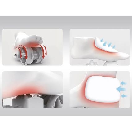 Beper - Fodmassageapparat SHIATSU 36W/230V + fjernbetjening