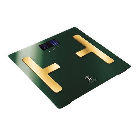BerlingerHaus - Badevægt med LCD-display 2xAAA grøn/guldfarvet