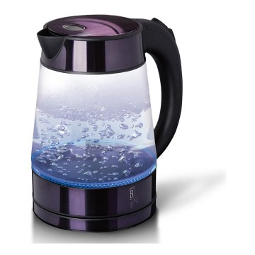 BerlingerHaus - Elkedel 1,7 l 2200W/230V rustfrit stål/lilla