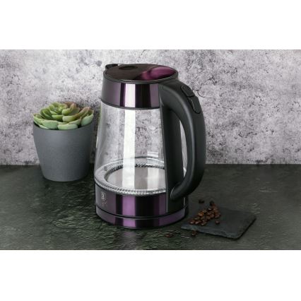BerlingerHaus - Elkedel 1,7 l 2200W/230V rustfrit stål/lilla