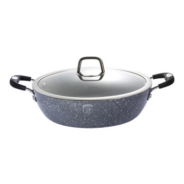 BerlingerHaus - Gryde med marmoroverflade + låg 20 cm grå