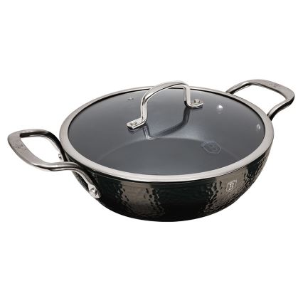 BerlingerHaus - Lav gryde med titanbelægning + låg 28 cm sort