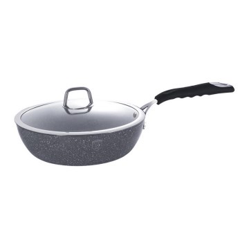 BerlingerHaus - Pande med marmoroverflade + låg 24 cm grå