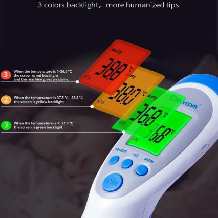 Berrcom Infrarødt termometer non-contact JXB-182 2×AA