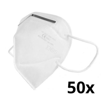 Beskyttelsesudstyr - Mundbind FFP2 NR (KN95) CE - DEKRA-testet 50 stk.