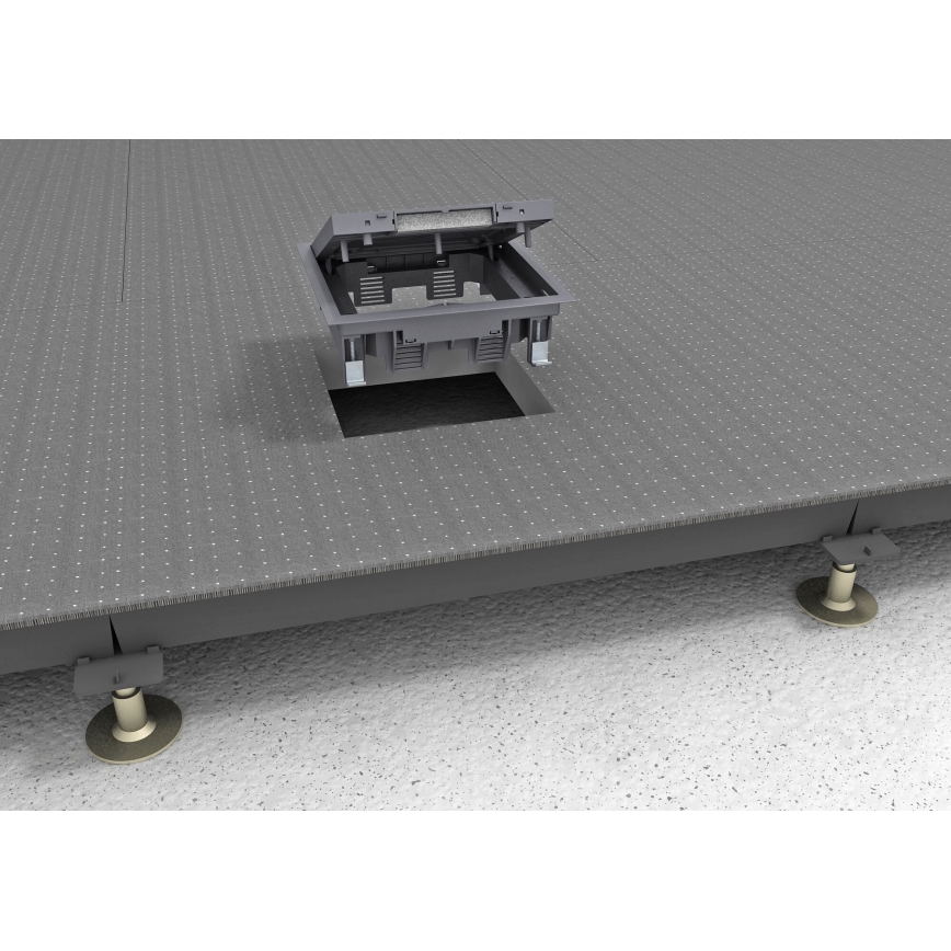 BETTERMANN - Gulvboks til dobbelte gulve 12 moduler (6 enheder 45x45)