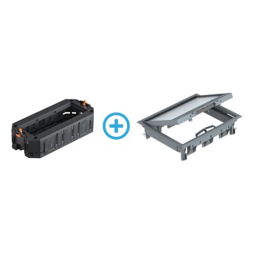 BETTERMANN - Gulvboks til dobbelte gulve 18 moduler (9 enheder 45x45)