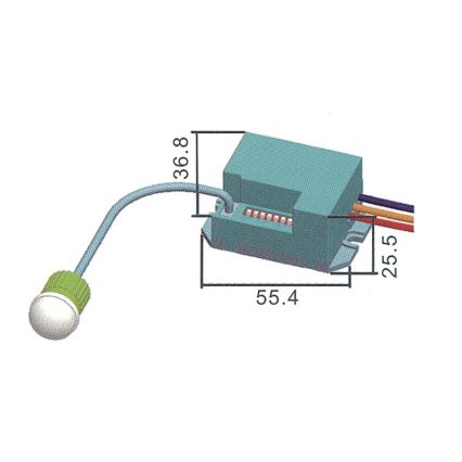 Bevægelsesinfra sensor PIR B 800W / 230V