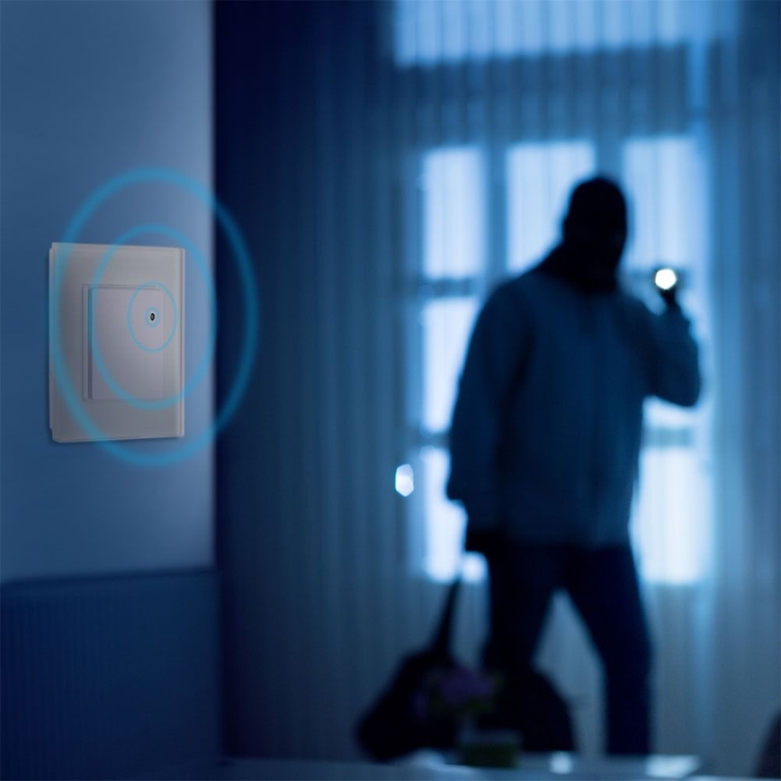 Bevægelsessensor mikrobølge 180° 300W/230V hvid