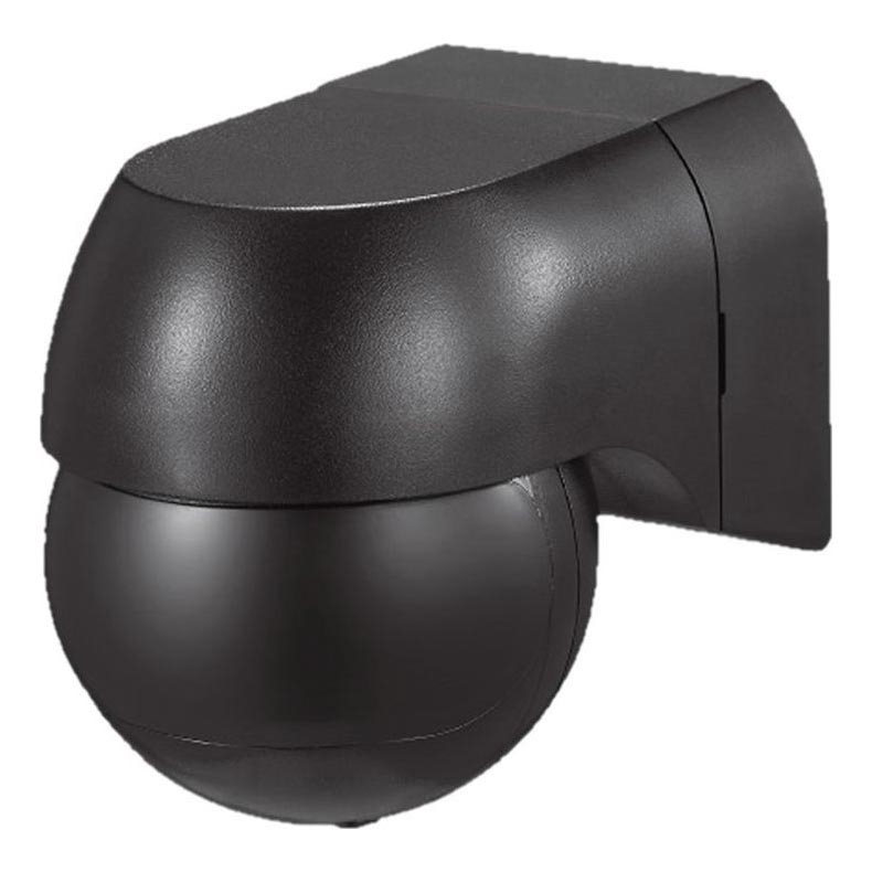 Bevægelsessensor PIR 180° 400W/230V IP44 sort