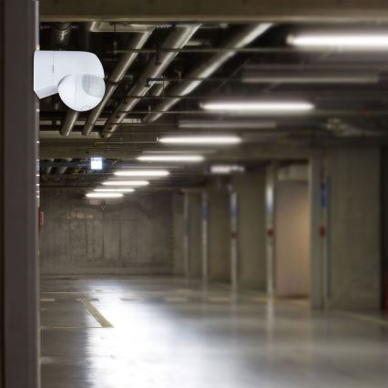 Bevægelsessensor PIR 180° 800W/230V IP44 hvid