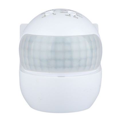 Bevægelsessensor PIR 180° 800W/230V IP44 hvid