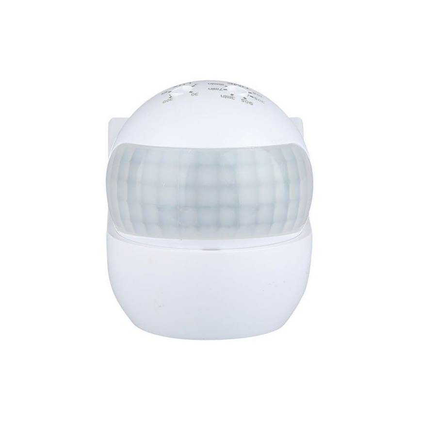 Bevægelsessensor PIR 180° 800W/230V IP44 hvid