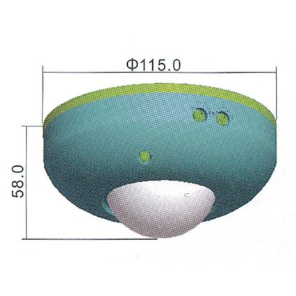 Bevægelsessensor PIR B 360° 1200W/230V hvid