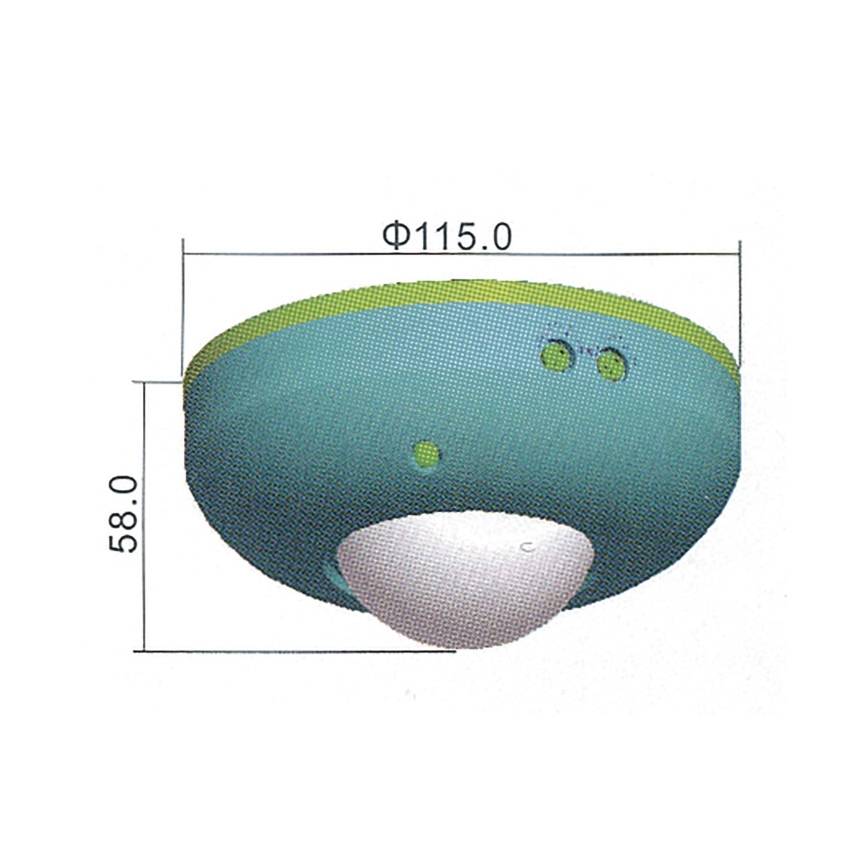 Bevægelsessensor PIR B 360° 1200W/230V hvid